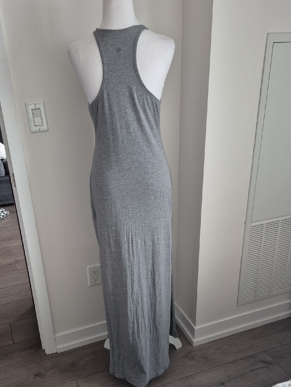 Lululemon Refresh Maxi Dress In Heathered Medium Grey Size 6 (Size Rag Removed) - Picture 5 of 7
